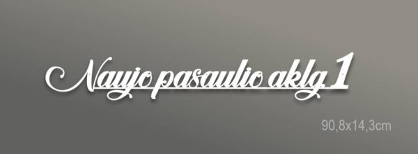 Adreso lentelė – modernus minimalistinis šriftas