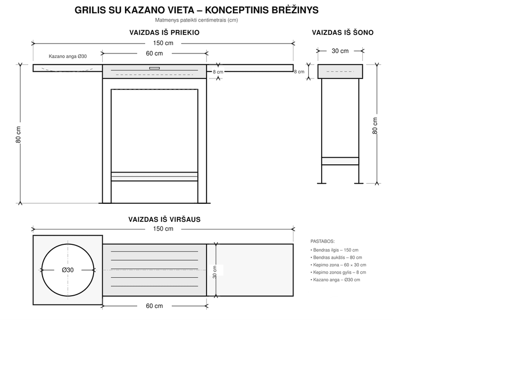 Kepsninė su kazano krosnele „Duo Grill“ - Image 3