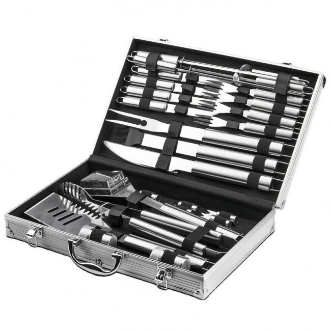 BBQ-GRILL komplektas 27vnt. įrankiu