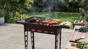 Daugiafunkcinė šašlykinė su grotelėmis „BBQ Expert“